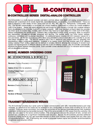 Thumbnail of document Data Sheet - M-CONTROLLER Series Universal 40 Sensor Digital-Analog Controllers